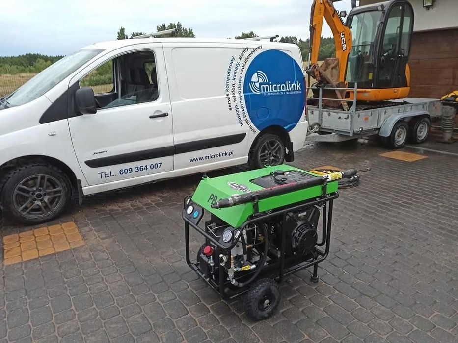 Usługi minikoparką, prace ziemne, przeciśki, spawanie światłowodów