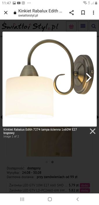 Żyrandol Kinkiety Rabalux