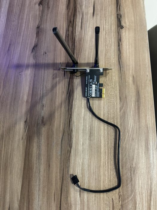 Placa de Rede Wi-Fi 6E + Bluetooth 5.3 Mercusys AXE5400 PCIe (Como Nova)
