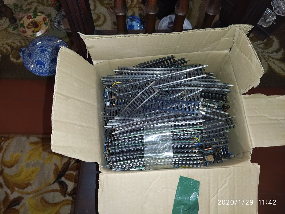 Grande maquete de comboios