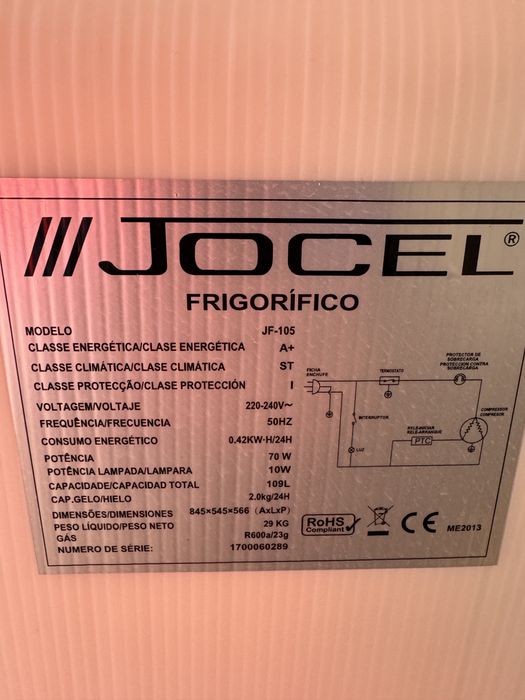 Frigorifico Pequeno c/ congelador 85cm