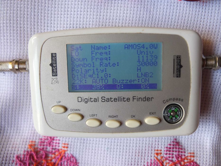 Прилад налаштування супутникових антен
