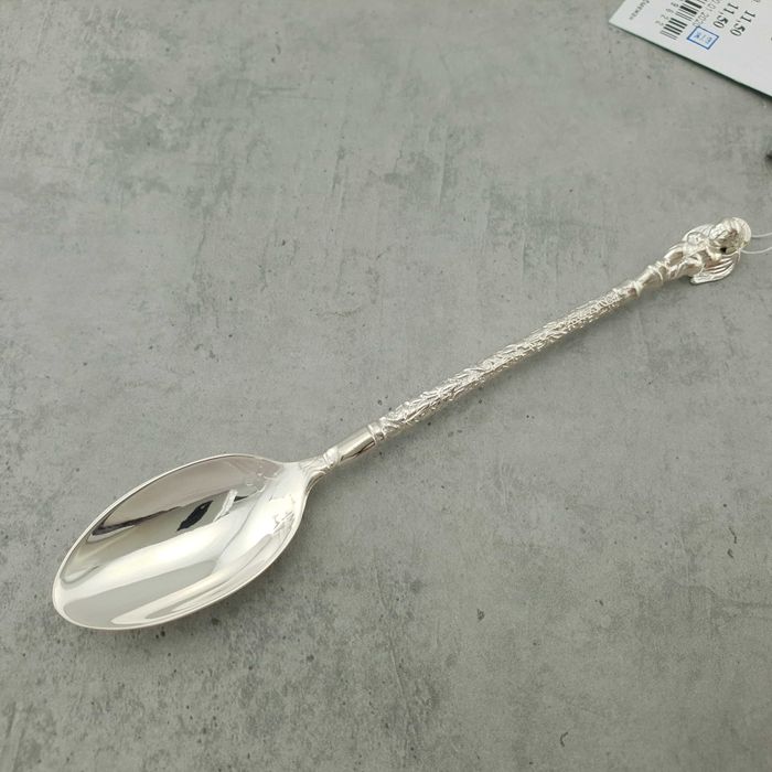 Срібна ложка кавова. Ложечка срібло 925. Подарунок на хрестини