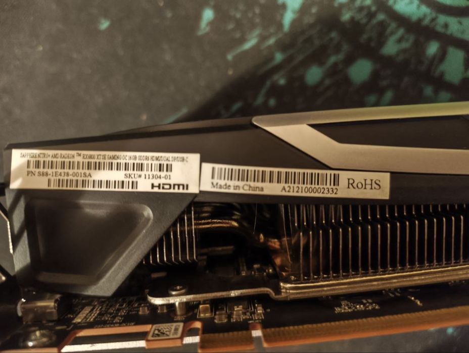 RX 6800 XT 16gb saphire nitro+