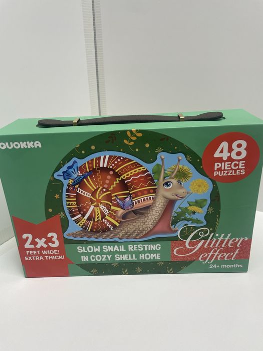 Дитячий підлоговий пазл QUOKKA Равлик 48 елементів 90×60 см