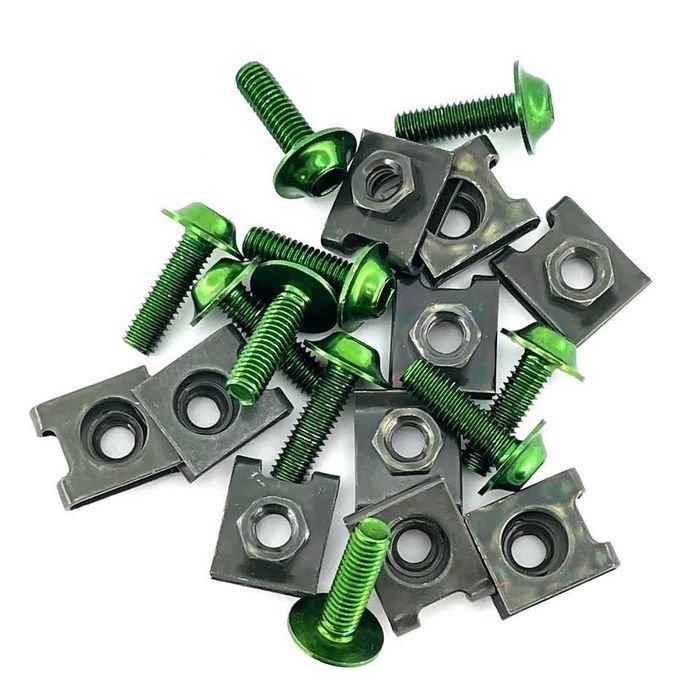 Molas metálicas (5 unidades) parafusos carenagens - M6 x 16 mm