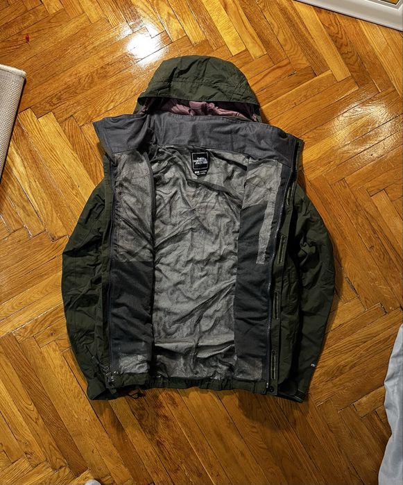 (XS) THE NORTH FACE хаки курточка на мембране весенняя осенняя хакі куртка на мембрані tnf gore tex