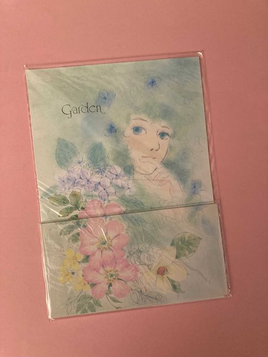 Conjuntos Papéis de Carta Perfumados muito bonitos Anos 80