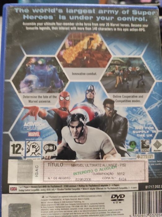 Ultimate Alliance Marvel ps2