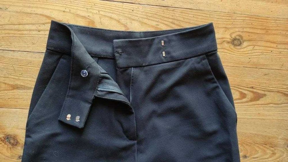 spodnie czarne szerokie nogawki H&M rozm. 36