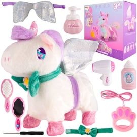 Nowe Interaktywny Koń Jednorożec Chodzi Wydaje Dźwięki Smycz + Akcesor