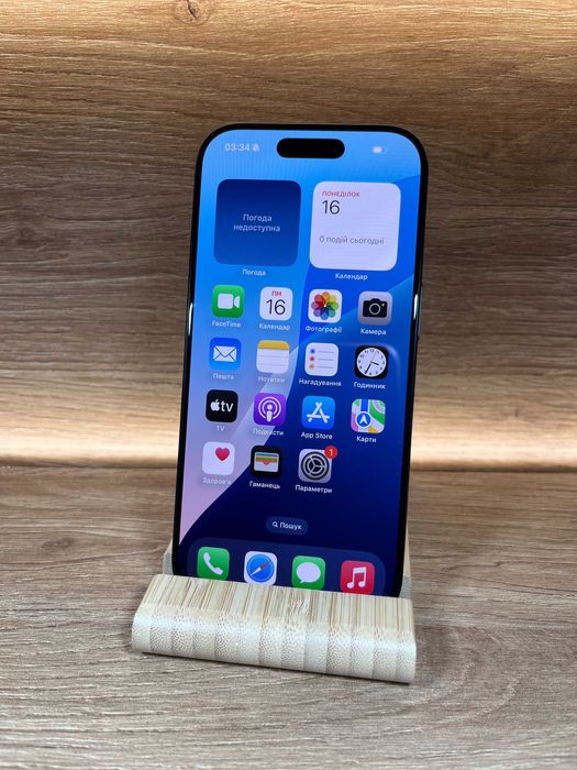 iPhone 16 Pro Max 256 Black! АКБ 100%! №: 6491! СТАН ІДЕАЛЬНИЙ З США ! Айфон купити оригінал !!