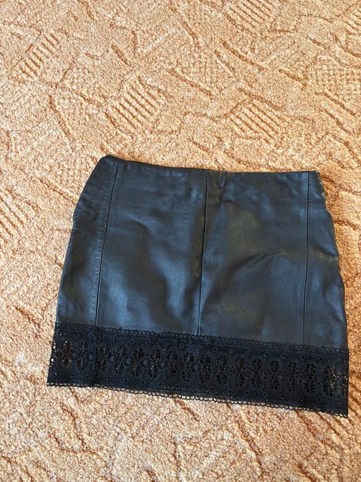 Спідниця з натуральної шкіри