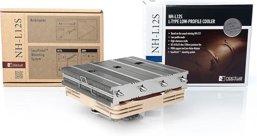 Noctua NH-L12S, Niskoprofilowy Cooler CPU Klasy Premium z Cichym Wentylatorem 120 mm PWM