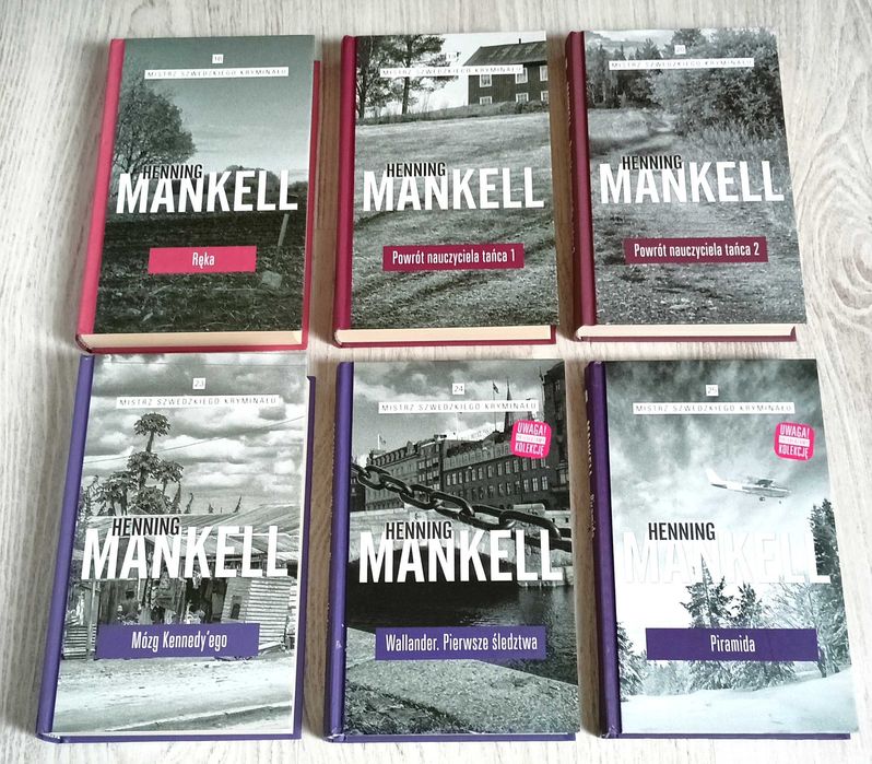 Mankell Powrót nauczyciela Piramida Mózg Wallander Pierwsze śledztwa
