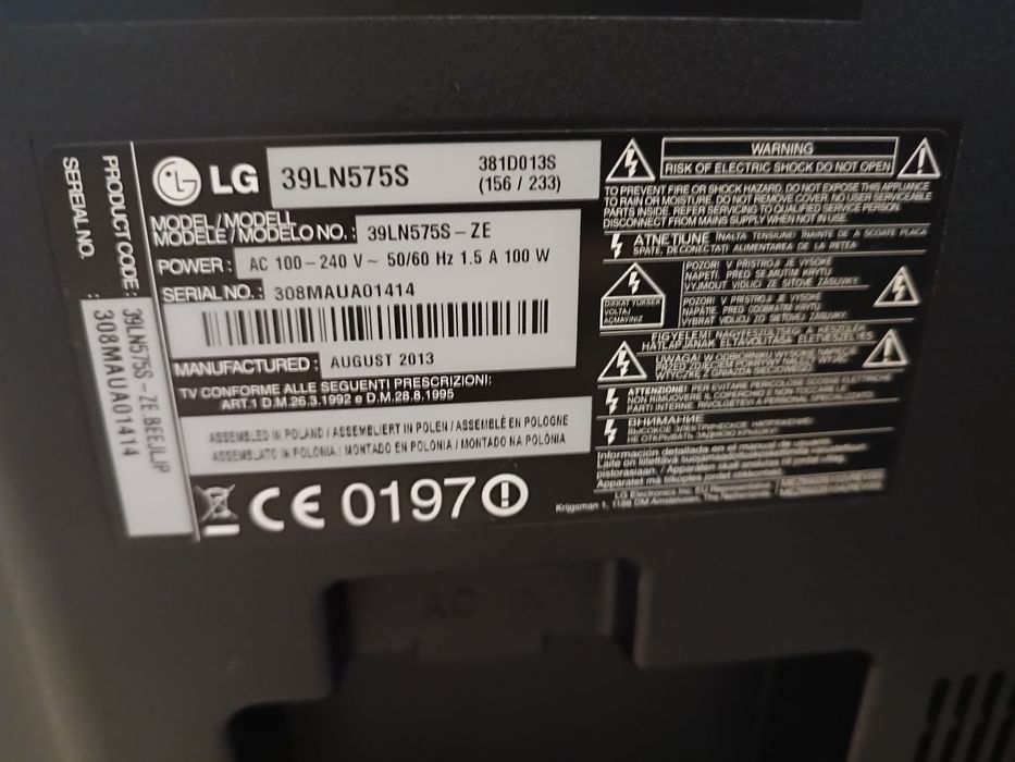 Telewizor LG 39ln575s