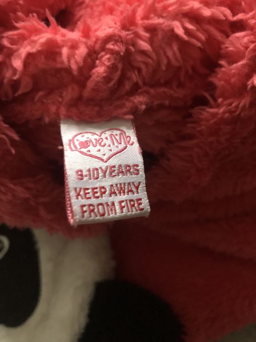 Bluza z misiem panda z kapturem love me lekka ciepła