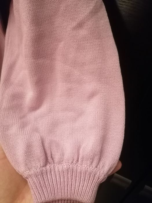 Dłuższy sweterek liliowy Shein roz M