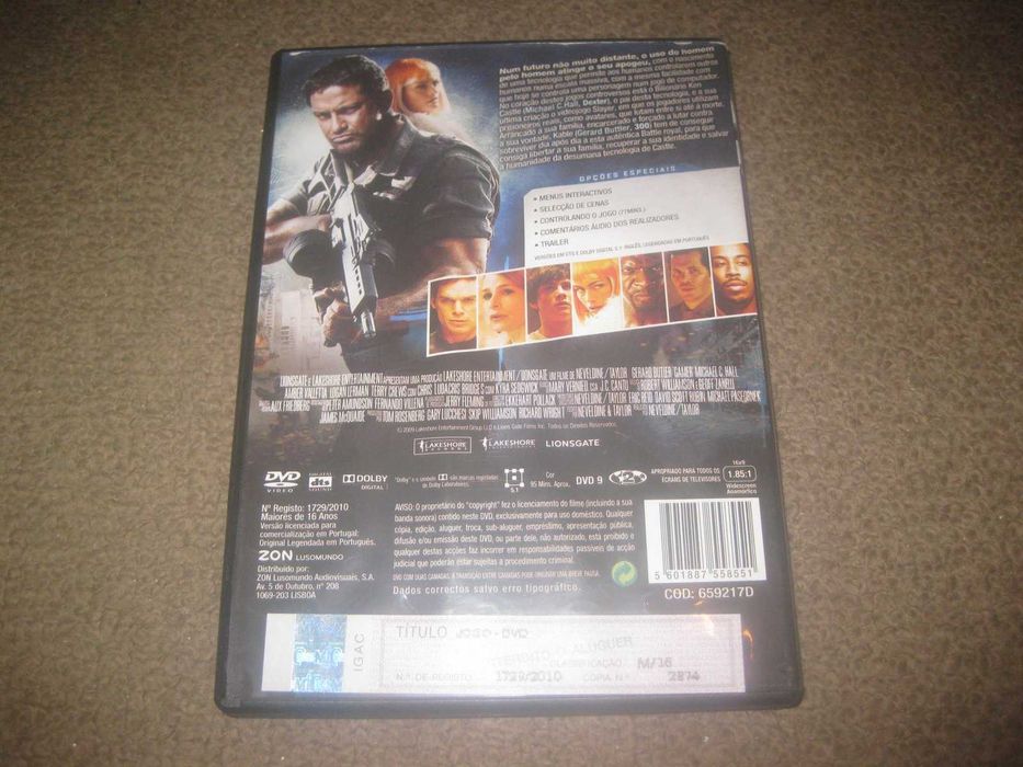 DVD "Jogo" com Gerard Butler
