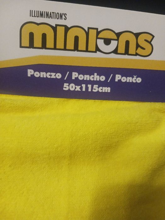 Ponczo kąpielowe plażowe Minionki / nowe 50cm x 115cm