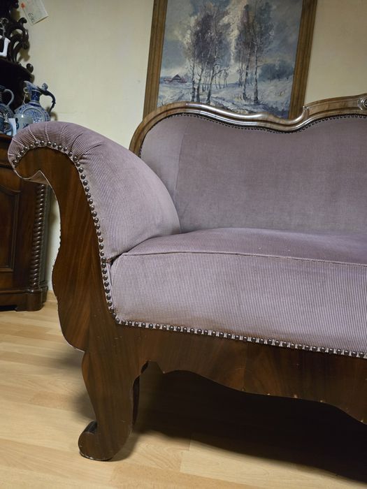 Elegancka sofa trzyosobowa Ludwik Filip