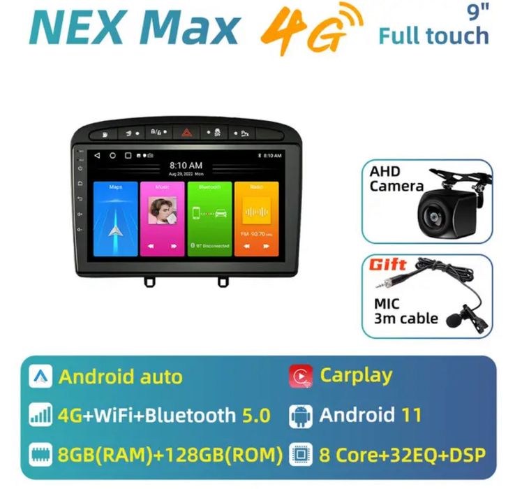 Radio Android Peugeot 308 308SW 408 RCZ