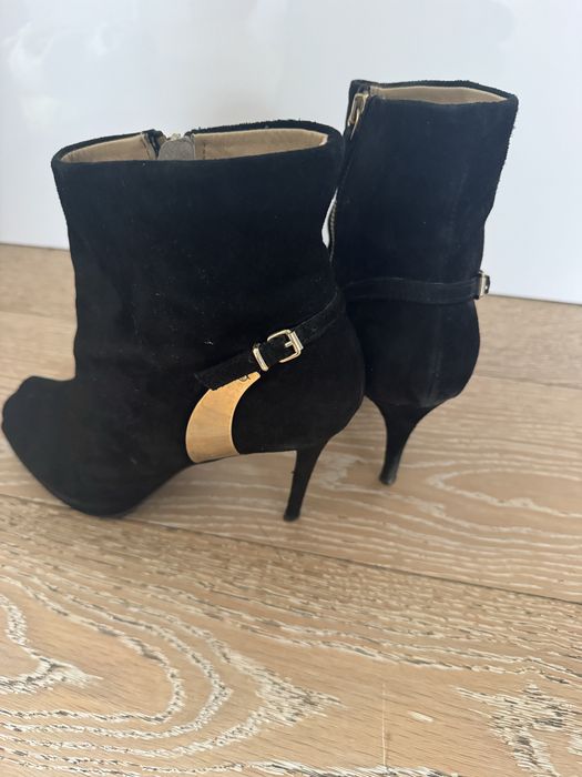 Botki -peep toe - rozmiar 40
