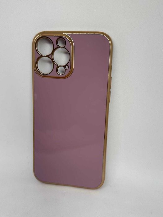 Iphone 13 PRO MAX Etui Case Obudowa Fioletowo-Złota kod 1039