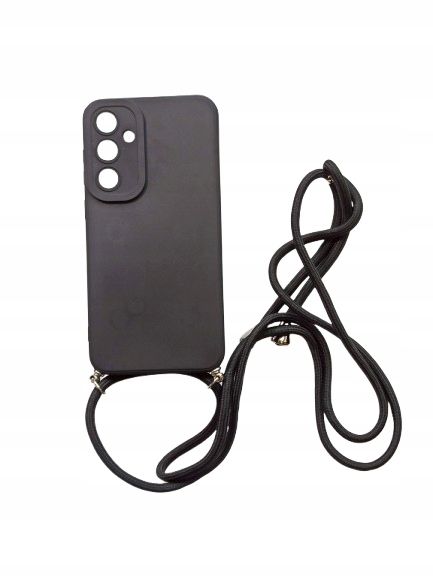 plecki do Samsung Galaxy S23 FE etui ze sznurkiem czarny szkiełko x2