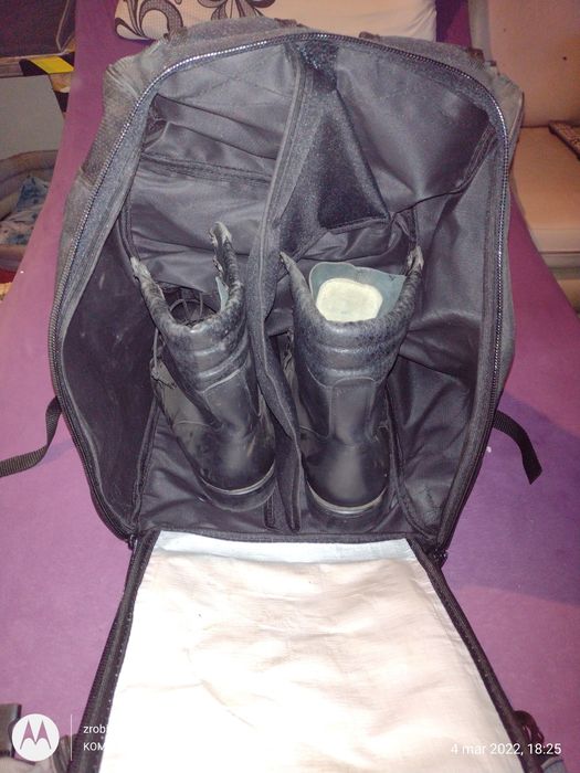 plecak na buty narciarskie + saszetka +średnia saszeta