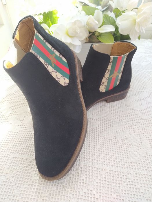 Botas pretas tipo camurça - Yes Smile - Tamanho 37 - Novas!