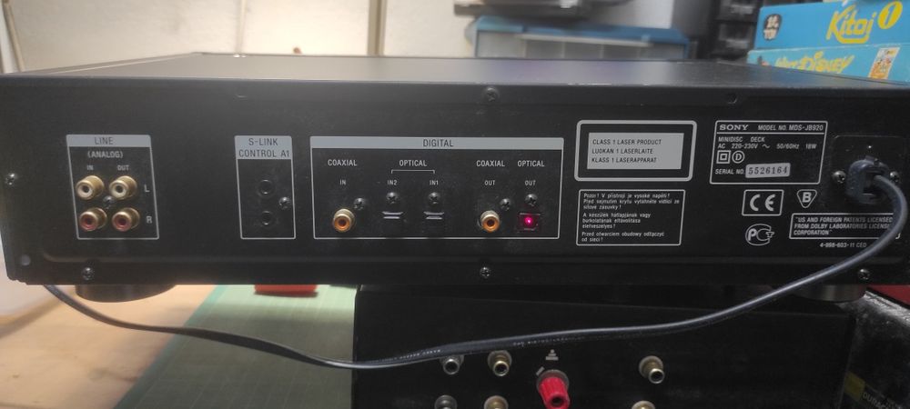 Sony minidisc leitor gravador mds jb920