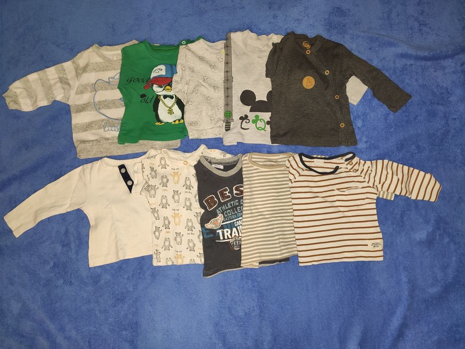 Paka ubrań dla chłopca rozmiar 68 (ok.90sztuk)