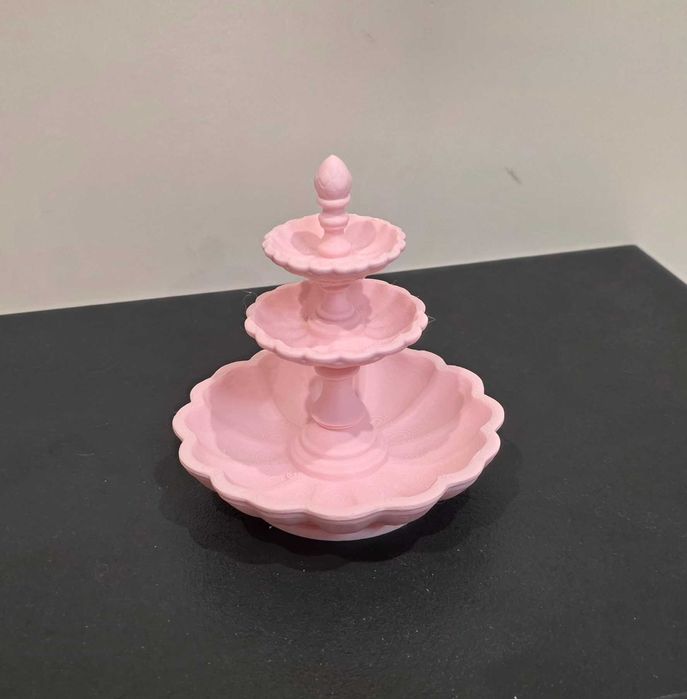 Trójpoziomowa patera dekoracyjna –  organizer  / ozdoba|  kolory  | 3D