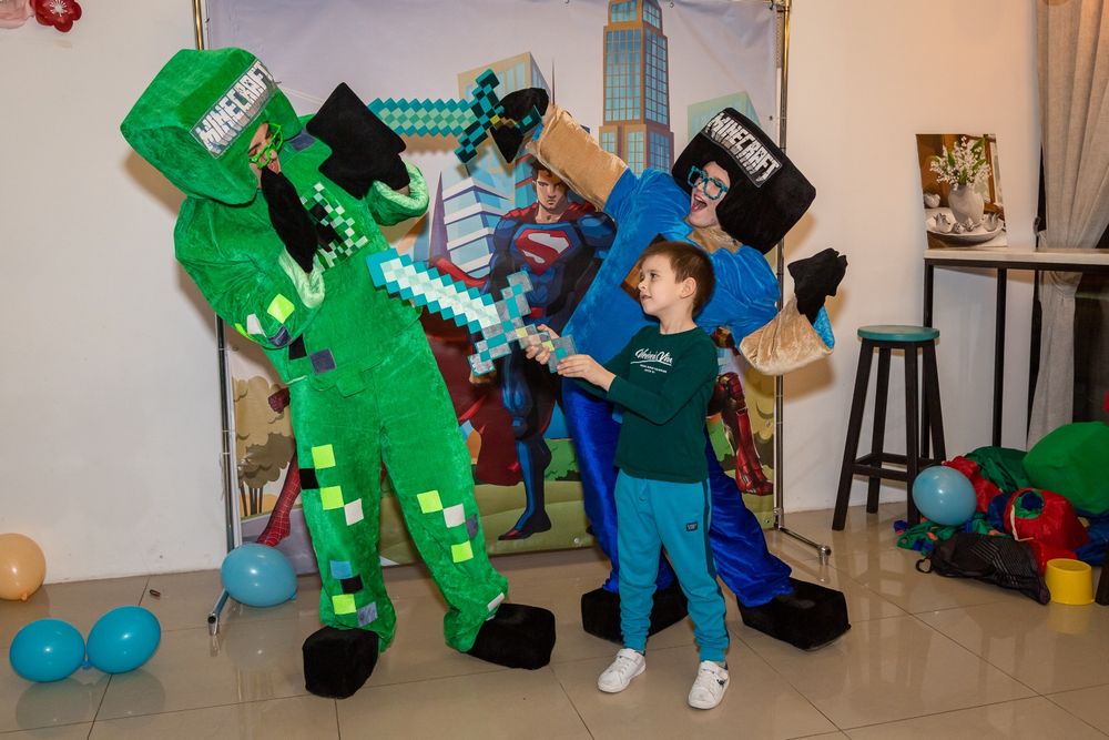 Майнкрафт. Аниматоры Майнкрафт. Детский праздник