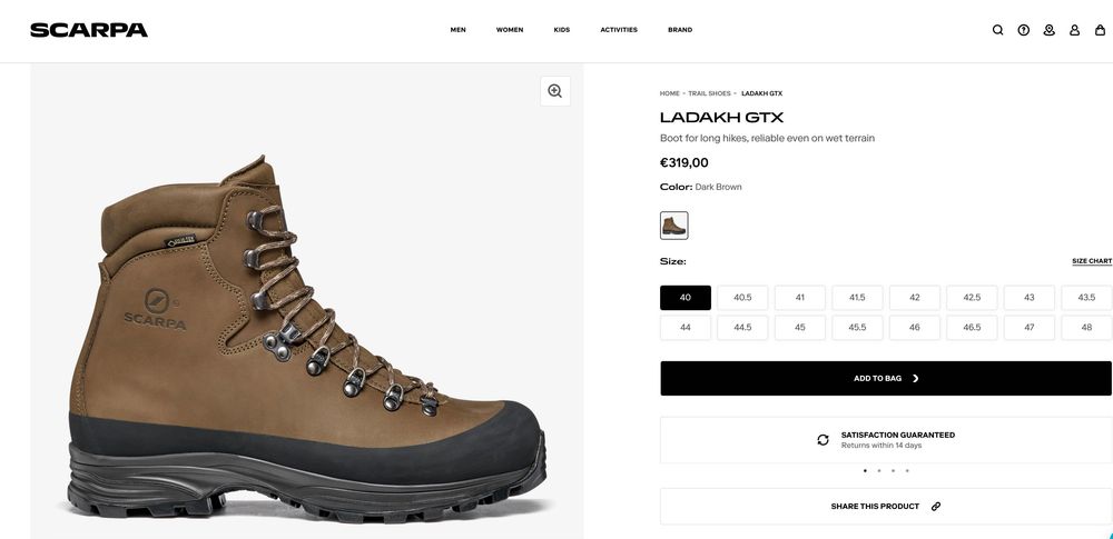 Scarpa Khumbu GTX
