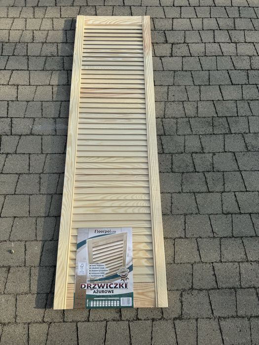 Drzwiczki ażurowe sosnowe drewniane floorpol kolor naturalny NOWE