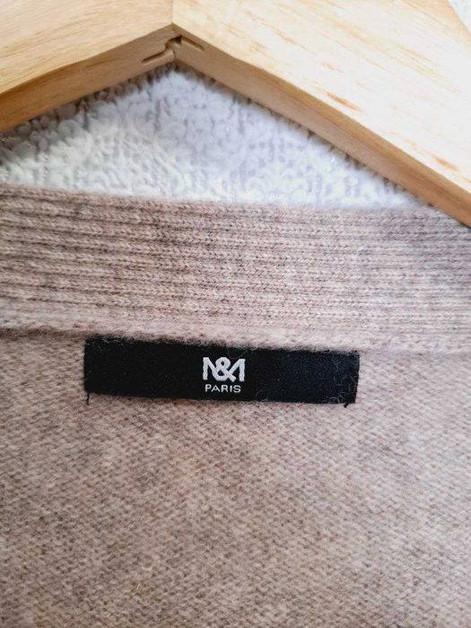 Кардиган кашеміровий Бежевий жіночий M& Paris M/L оверсайз