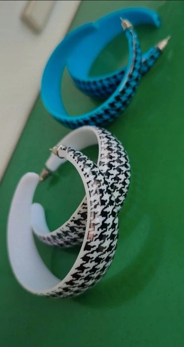 Kolczyki koła plastikowe