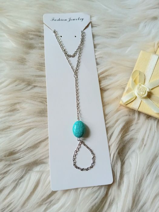 Nowa elegancka bransoletka połączona z pierścionkiem