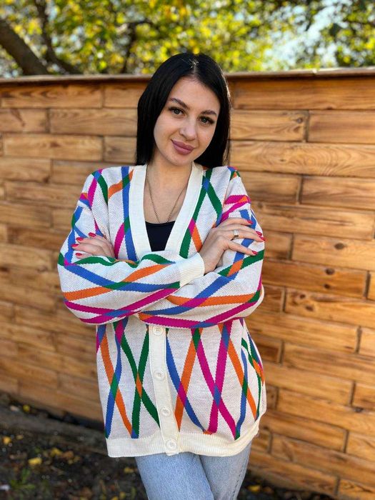 Жіноча подовжена кофта/кардіган 42-46  Туреччина зимова підтримка