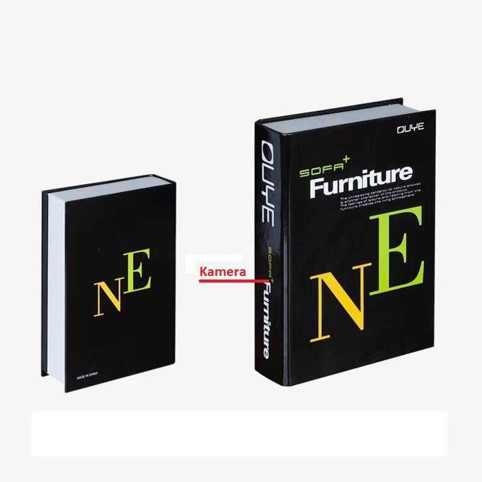 KAMERA szpiegowska W KSIĄŻCE 4K ULTRA HD DETEKCJA RUCHU podgląd w tel.