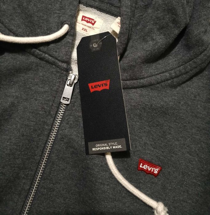 Levis 100% оригинал худи толстовка світшот на молнии XXL