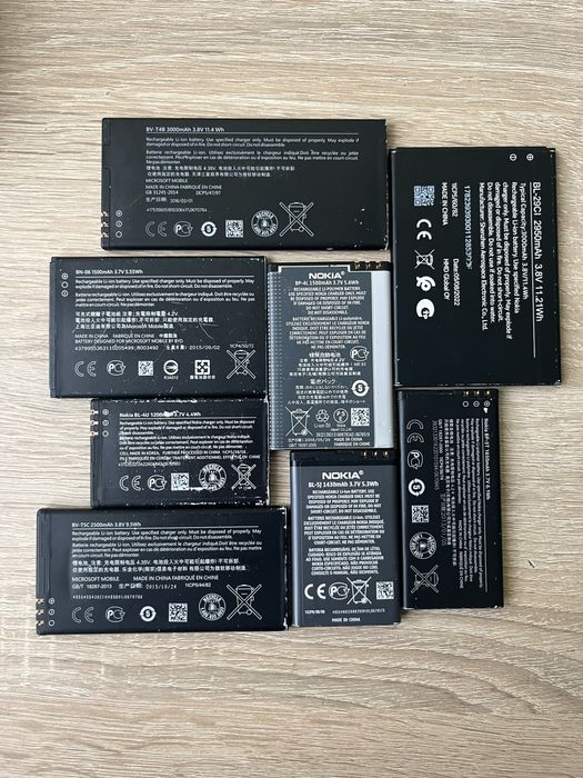 Оригінальні батереї/акумулятори  Nokia всі моделі