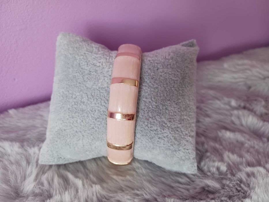 bransoletka sztywna beżowa