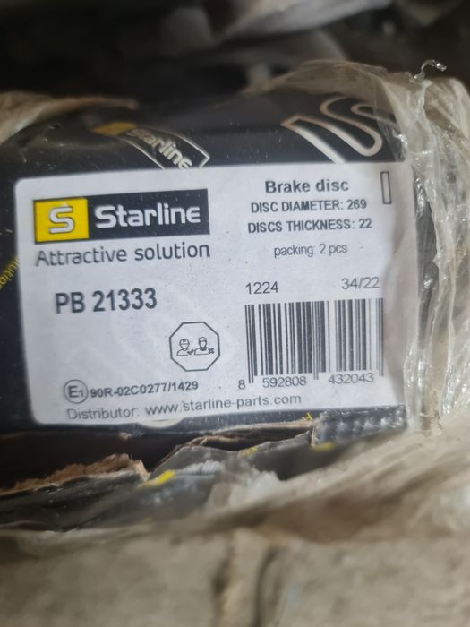 Гальмівні диски Starline  PB 21333 Renault Duster Megane