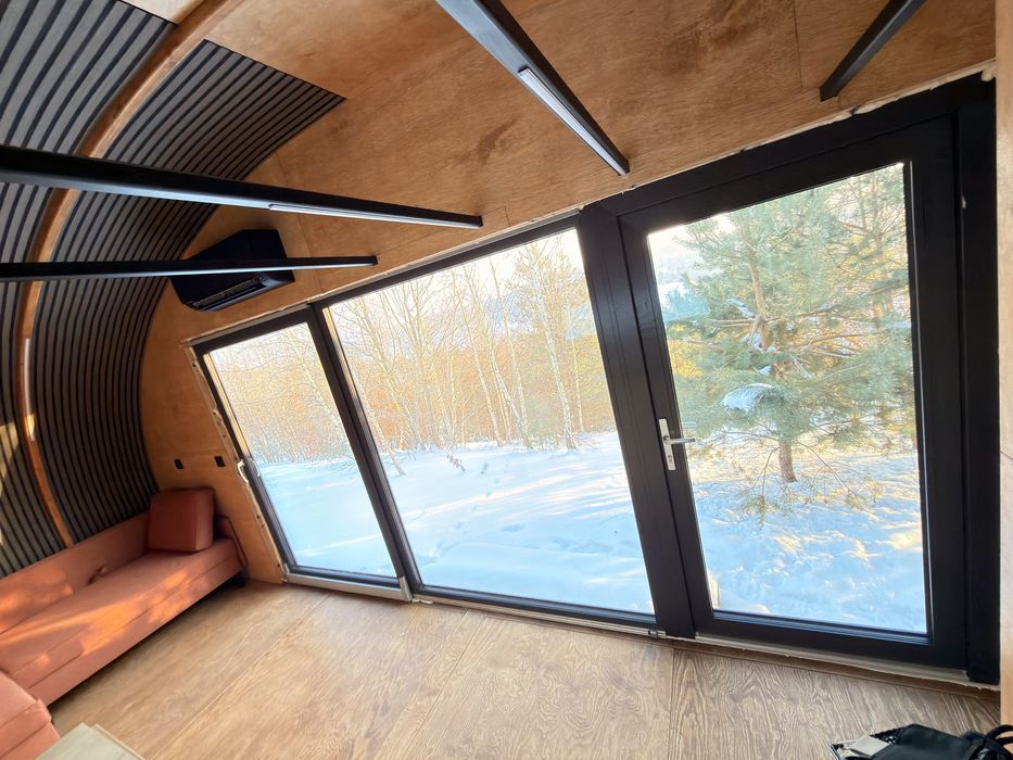 Glamping, domek  mobilny, modułowy, holenderski, tiny house