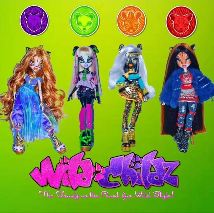 Wild Childz Ping, Zarri, Chazelle, Chase ляльки childs монстер хай monster high bratz