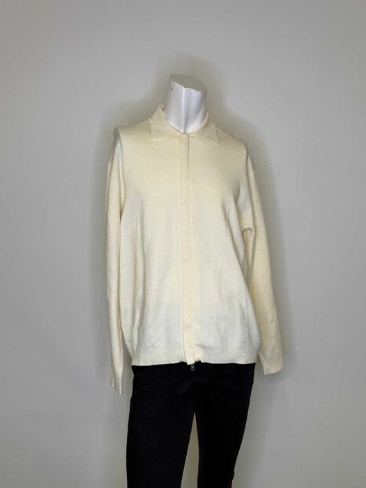 Kremowy kardigan na suwak M
