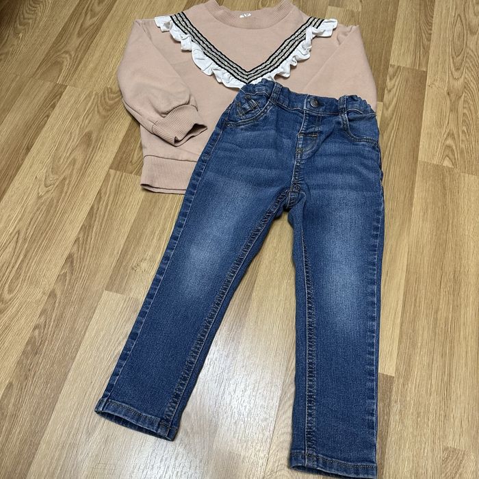 Еплий светр світшот лосіни штани джинси zara на дівчинку 3 4 98 104